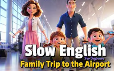 Family Trip to the Airport | Easy English Listening Practice